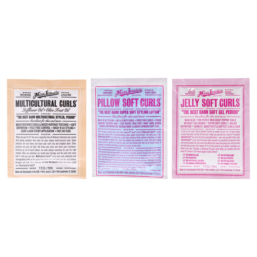 Pillow Soft Curls With Jelly Soft Curl & Multi Cultural Curls Miss Jessies 3 Pc